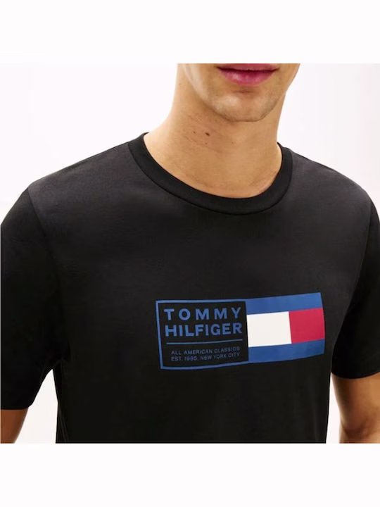 Tommy Hilfiger Crew Neck T-shirt Μαύρο Μαύρο 2