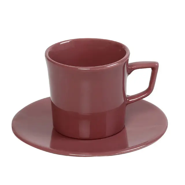 Φλυτζάνια + πιατάκια εσπρέσο σετ/6 Pomegranate 100ml 11x7cm Espiel OWD105K6