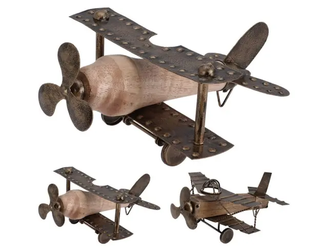 Διακοσμητικό Αεροπλάνο με διαστάσεις 27x23x13cm, σε 2 επιλογές σχεδίου A78100050