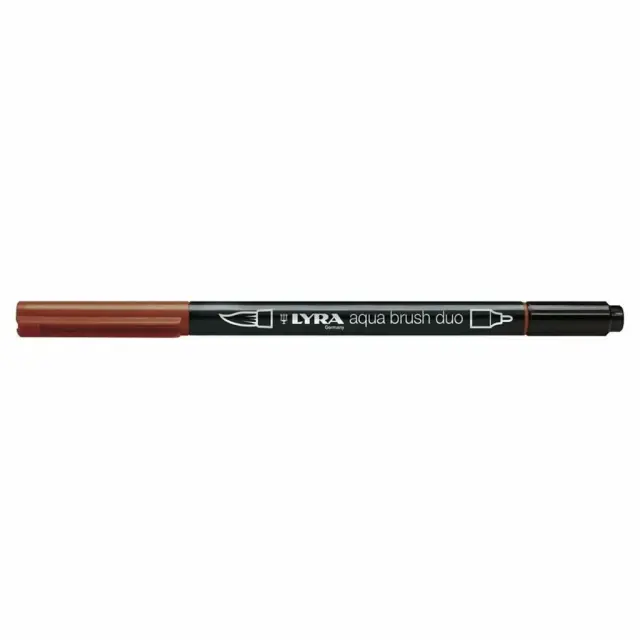 Μαρκαδόρος Πινέλο Lyra Aqua Brush Duo Indian Red/ 6520092 (Lyra)