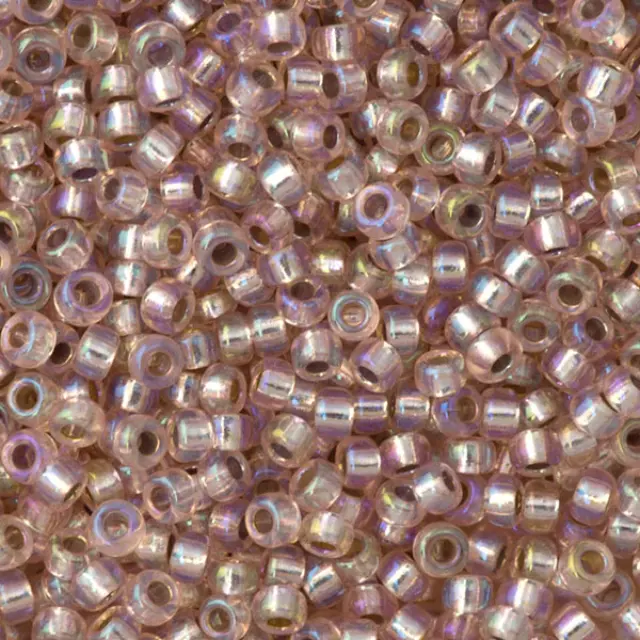 Χάντρα Miyuki Round Rocailles 8/0 - 1023 - Silver Lined Blush AB ~25gr