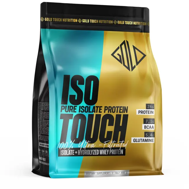 GoldTouch Nutrition Iso Touch 86% Pouch Πρωτεΐνη Ορού Γάλακτος Χωρίς Γλουτένη με Γεύση Belgian Chocolate 908gr