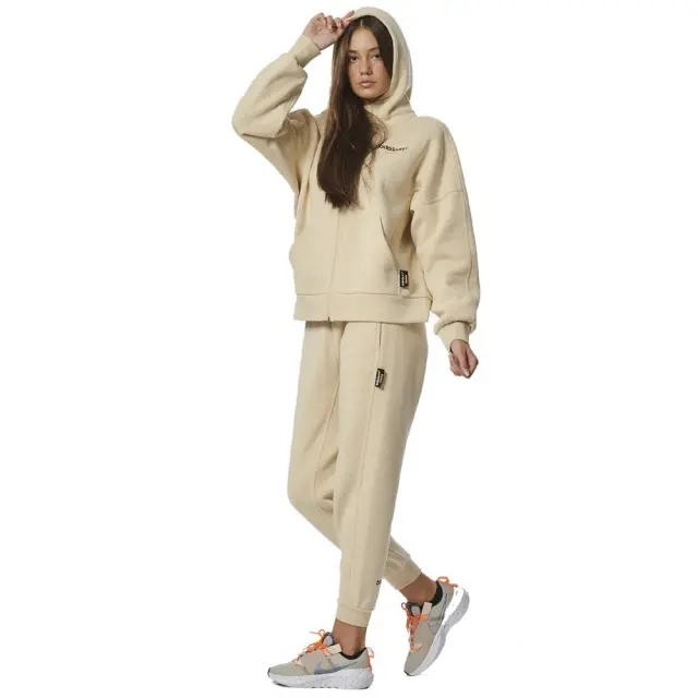 Body Action Lounge Fleece Pant (021335-01-Beige) - Μπέζ 3