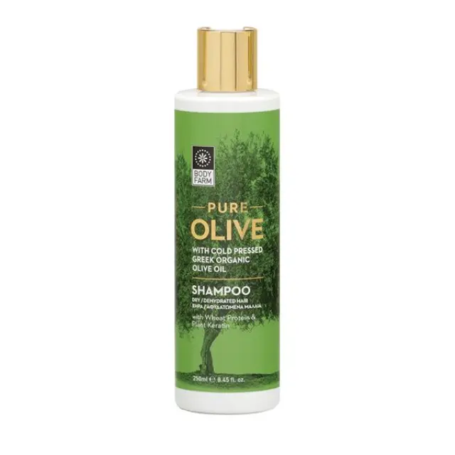 Body Farm Pure Olive Σαμπουάν Θρέψης για Ξηρά/Αφυδατωμένα Μαλλιά 250ml