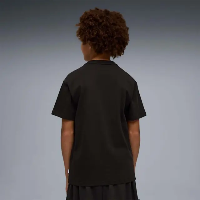 Puma Boy's Basketball Flagrant Foul Relaxed Ball Tee Μαύρο - Κόκκινο 635514-01 (Puma) 2