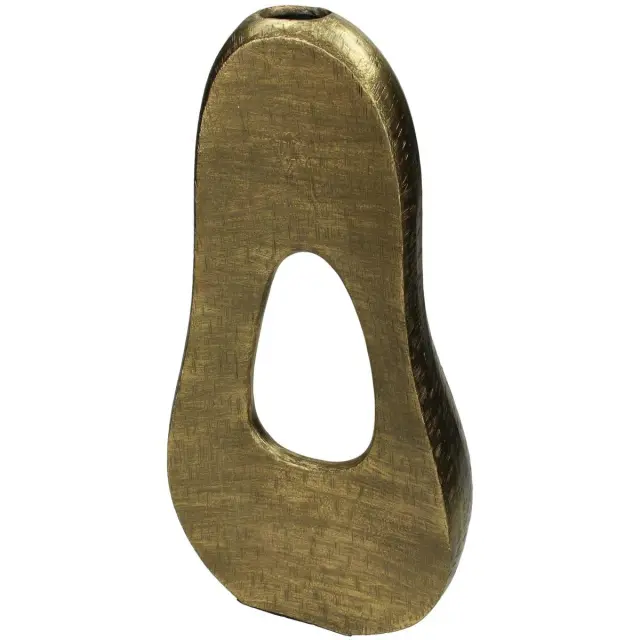 Βάζο Χρυσό Αλουμίνιο 22x6.5x35cm 3