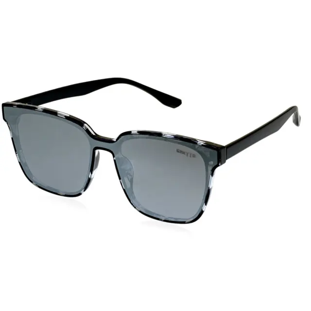 Ghetto Oversized Cat Eye Sunglasses Black Frame For Women Silver