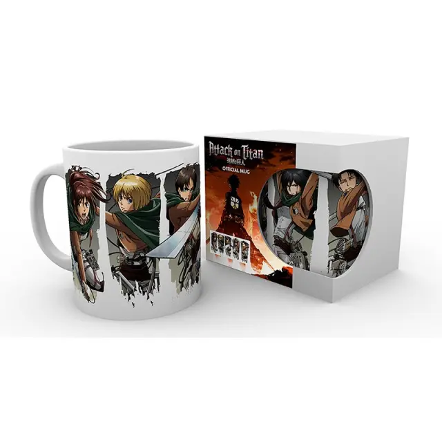 ATTACK ON TITAN - Mug - 320 ml - Character Montage 2