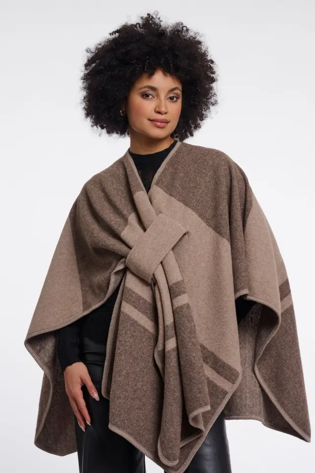 RINO & PELLE “LEVI” WRAPPED CAPE (LEVI-7002611-MULTICOLOUR) - One-size