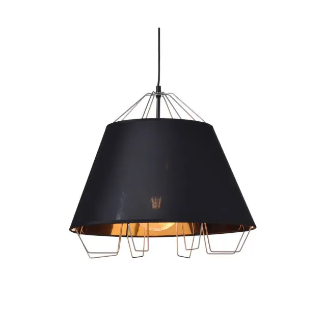AcaLight Offer NETTO ΦΩΤΙΣΤΙΚΟ ΚΡΕΜΑΣΤΟ ΜΑΥΡΟ ΜΕΤΑΛΛΙΚΟ ΣΥΜΒΑΤΙΚΟ 1ΧΕ27 IP20 Φ470Χ1200mm