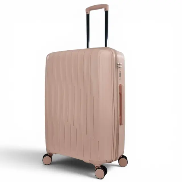 Σετ 2 βαλίτσες Playfulbags PP2022 (μεσαία & cabin) από πολυπροπυλένιο με επέκταση +5cm, 4 διπλές ρόδες και κλειδαριά ασφαλείας. - Γαλάζιο 2