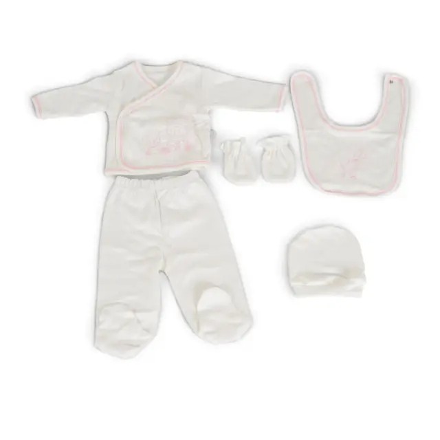 Σετ Νεογέννητου 5τμχ Welcome Little Angel Pink 7757
