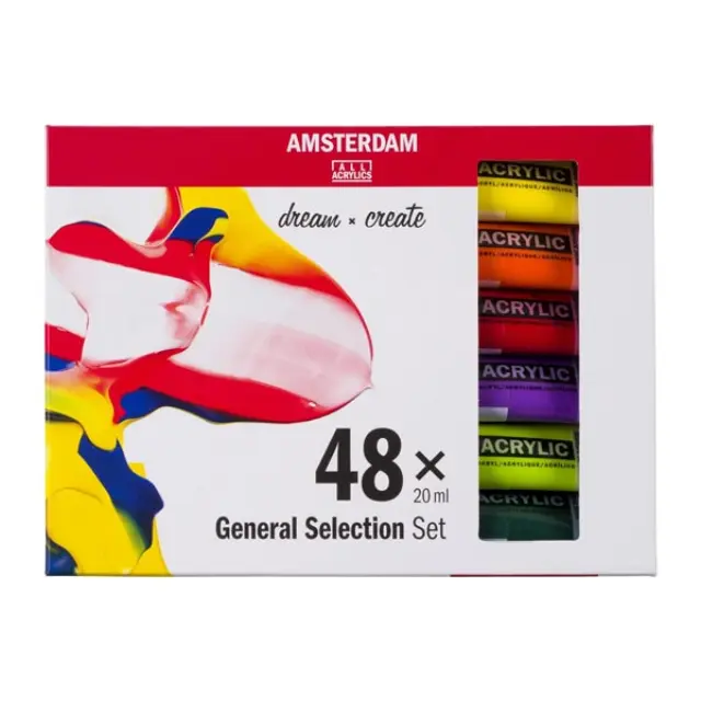 Σετ Ακρυλικά Talens Amsterdam, 48 Χρώματα x 20ml
