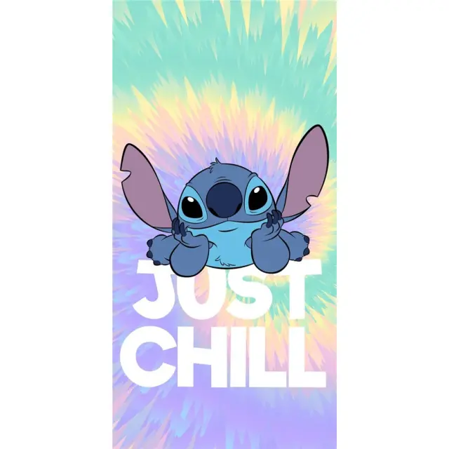 Πετσέτα θαλάσσης LILO + STITCH - Just Chill - 100% Polyester - 70x140cm -AYM-040STITCH-BT