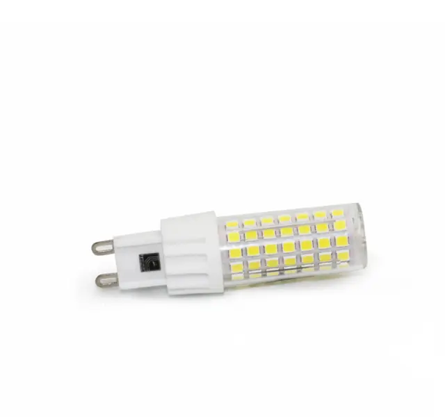 LED ΛΑΜΠΑ SMD ΚΕΡΑΜΙΚΟ G9 6W 230VAC ΔΙΑΦΑΝΗ ΨΥΧΡΟ 6200Κ