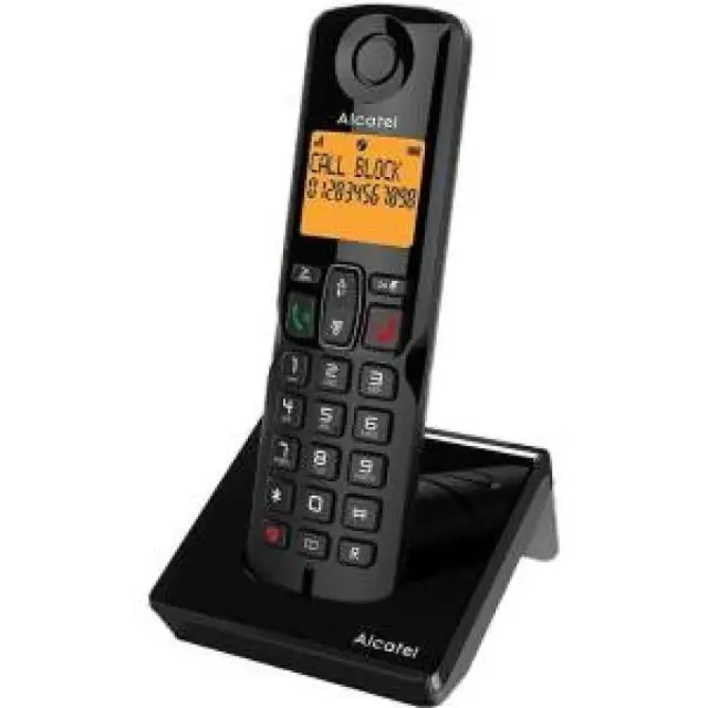 Alcatel Ασύρματο Τηλέφωνο με Aνοιχτή Aκρόαση Μαύρο S280 EWE