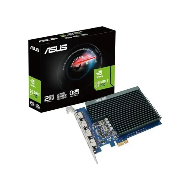 ASUS Κάρτα Γραφικών GeForce GT 730 2GB GDDR5 SL 2GD5 4H (90YV0H20-M0NA00)