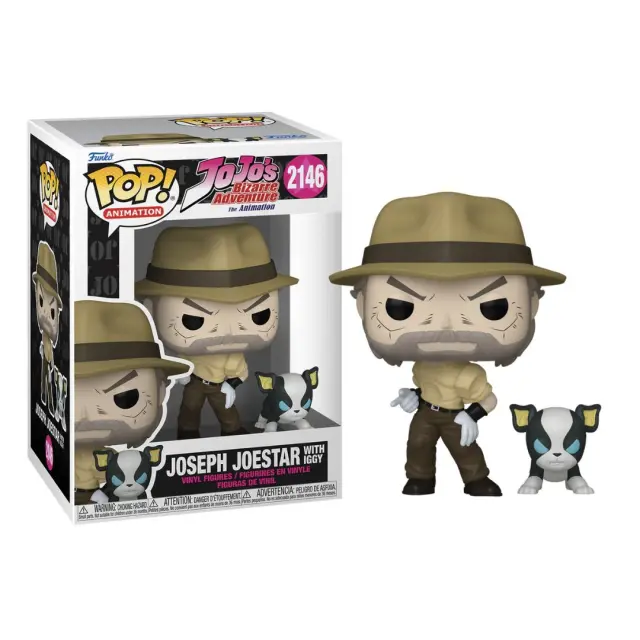 Funko POP! + Buddy JoJo s Bizarre Adventure Part 3 Joseph Joestar + Iggy #2146 Συλλεκτικές Φιγούρες Βινυλίου 10,7cm