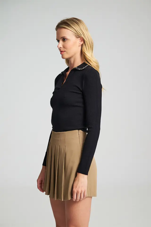 Πλεκτό με Γιακά Anabela Sweater - XS 3
