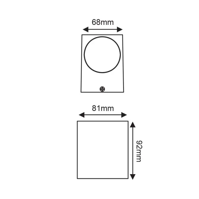 LED HP WALL LUMINAIRE 4W 230LM 40° 230V AC 3.000K MATT WHITE CRI80 IP65 30.000HRS / LG2203W 2
