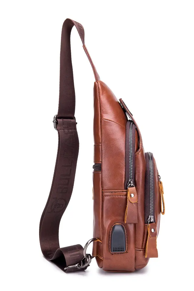 Δερμάτινο τσαντάκι body Bull Captain XB 129 καφέ - One Size 2