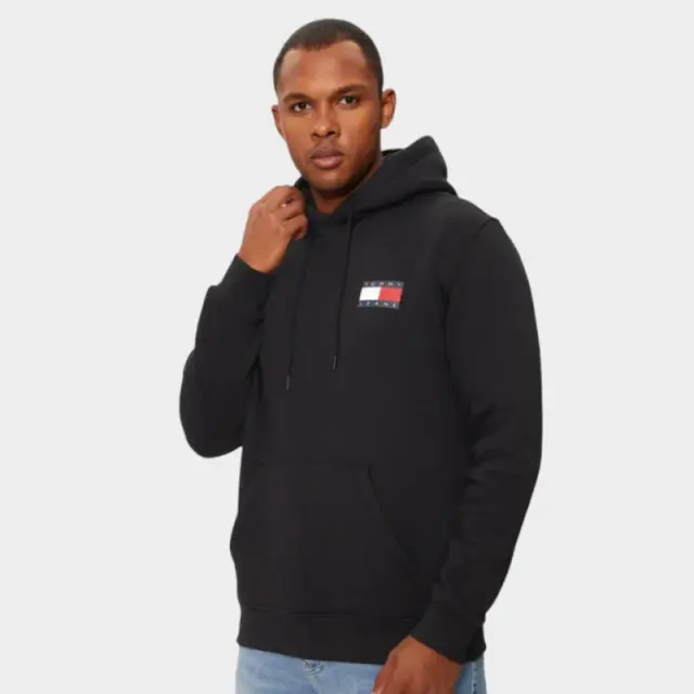 Tommy Hilfiger - Ανδρικό Φούτερ Essential DM0DM20738-BDS Μαύρο - 3XL 2