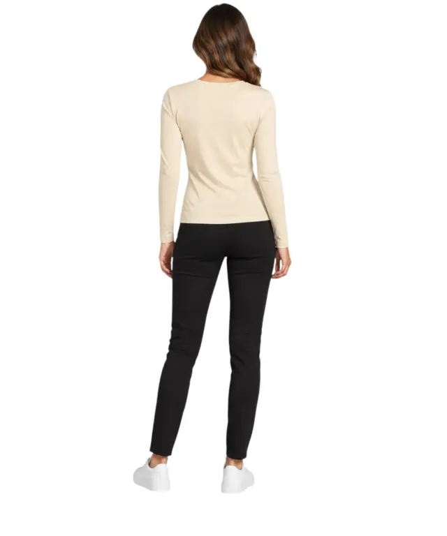 Guess - Γυναικεία Μακρυμάνικη Μπλούζα W6BI57K7387-G1H1 Μπεζ 3