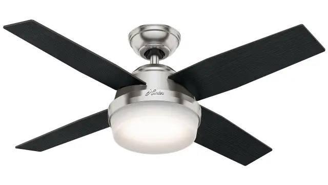 Hunter Dante 112 Brushed Nickel - Ανεμιστήρας Οροφής με Φωτιστικό