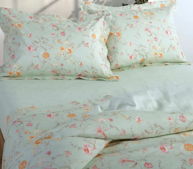 ΣΕΤ ΣΕΝΤΟΝΙΑ ΒΑΜΒΑΚΟΣΑΤΕΝ KING SIZE MIMOSA 270X280 NEF-NEF HOMEWARE GREEN 2