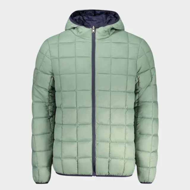 Norway Nautical School - Ανδρικό Χειμωνιάτικο Μπουφάν Reversible Puffer 859155-NAVY Μπλε Σκούρο/Πράσινο - 3XL 3