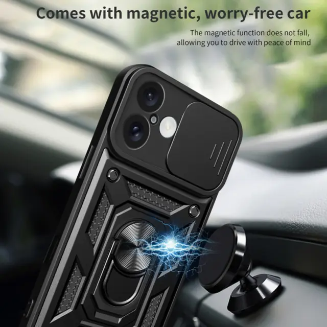 Techsuit® CamShield Series για iPhone 16-Black 2