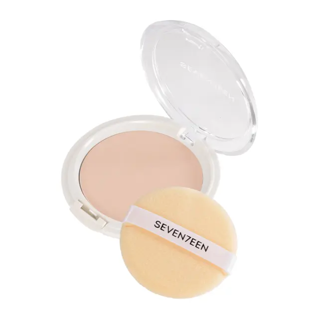 Seventeen Natural Silky Transparent Compact Powder 10gr | 02 Light Beige