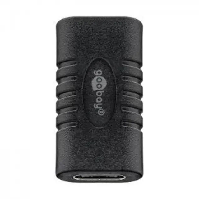 Μούφα USB 3.2 Gen 1x1 Type-C θηλ. - Type-C θηλ., σε μαύρο χρώμα. 3