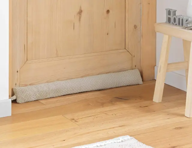 Αεροστόπ Πόρτας Flanela Douceur d'intérieur με διαστάσεις 80x10cm - Beige 1612763