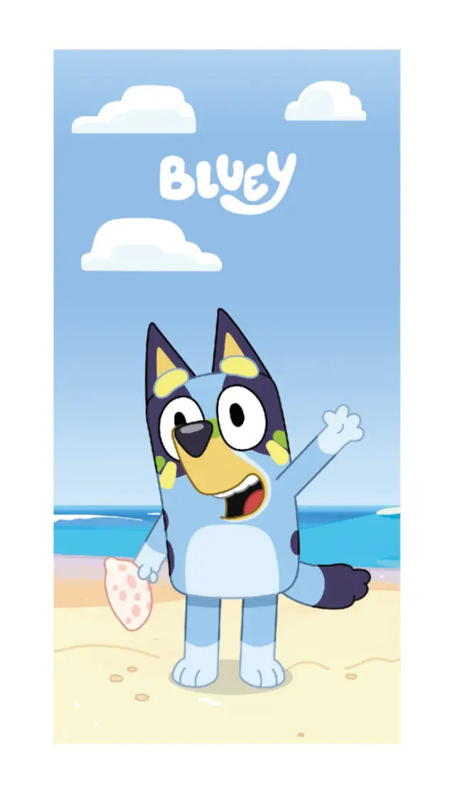 Bluey Ocean πετσέτα μπάνιου, πετσέτα θαλάσσης 70x140 cm (Fast Dry) Μπλε