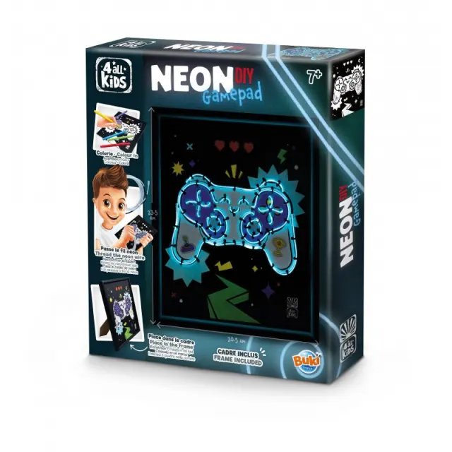Buki France DIY Φωτεινό Κάδρο Neon Gamepad (7+ ετών) FK016