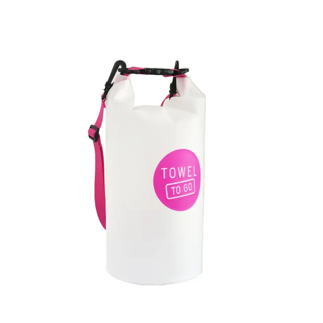 Towel To Go Roll N Go Αδιάβροχη Τσάντα Μεταφοράς Pink