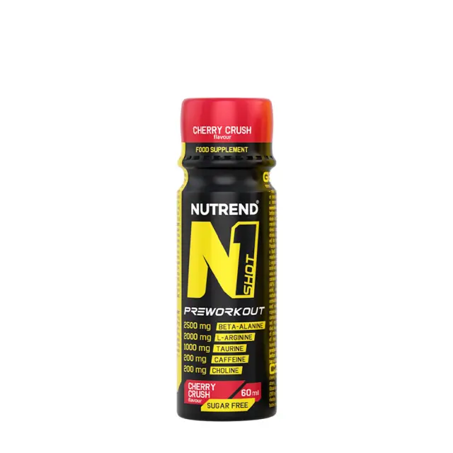 Nutrend N1 Shot Preworkout Cherry Crush, 60 ml