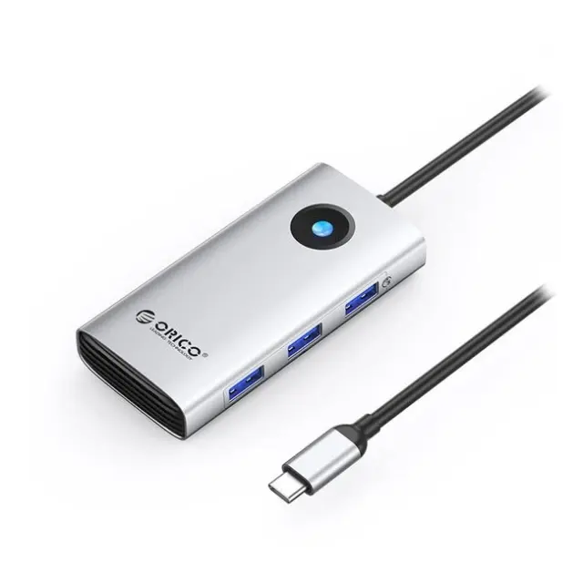 Orico Docking Station PW11 6in1 3x USB-A 3.0 1x USB-C 3.0 1x USB-C PD 100W 1x HDMI 4K30Hz Silver