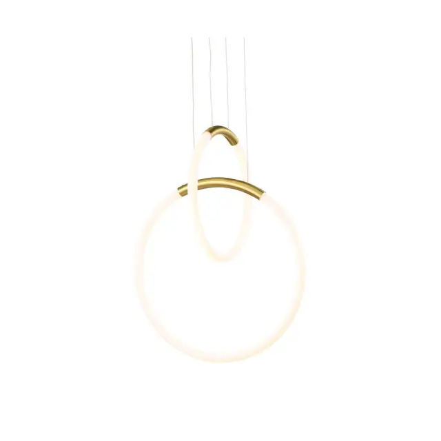AcaLight Offer NETTO ΦΩΤΙΣΤΙΚΟ ΚΡΕΜΑΣΤΟ ΣΑΤΙΝΕ ΟΡΕΙΧΑΛΚΙΝΟ ΜΕΤΑΛΛΙΚΟ LED 24W 3000K 1680Lm IP20 Φ400Χ1640mm