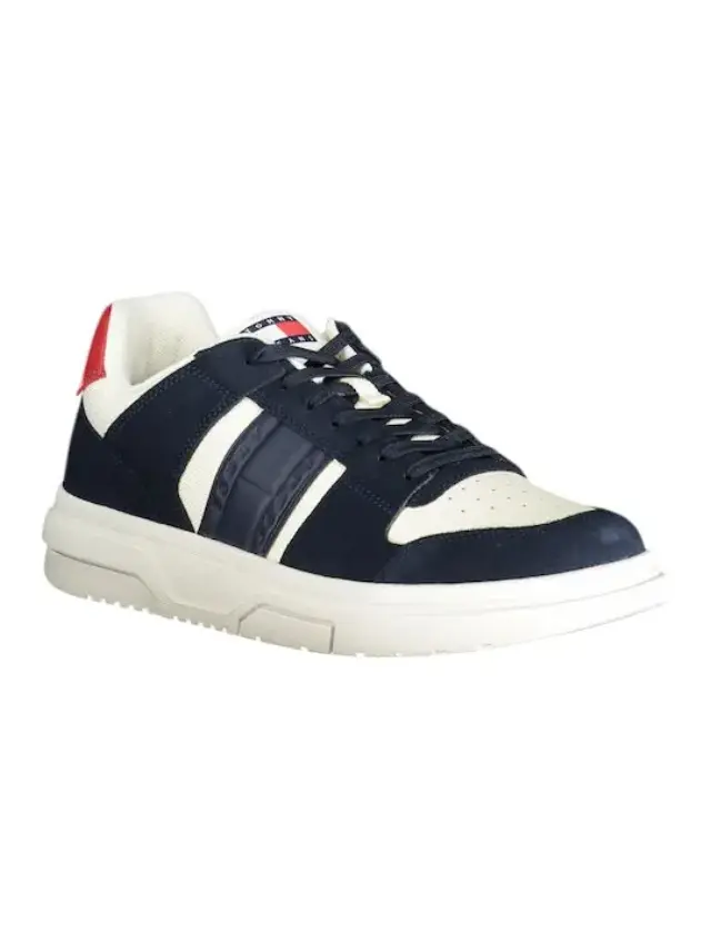 Tommy Hilfiger - Ανδρικά Sneakers The Brooklyn Mixed Texture Suede Trainers EM0EM01457-C1G Μπλε 2