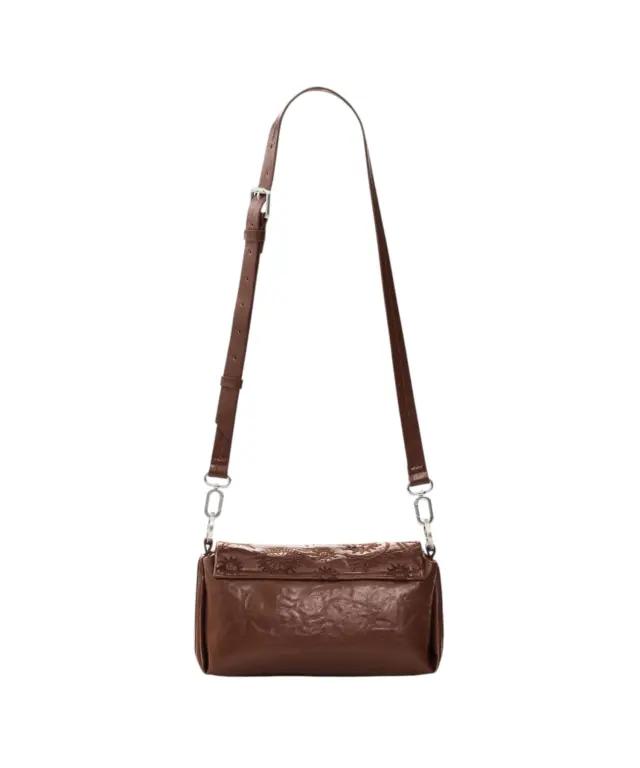 Desigual - Γυναικείο Τσαντάκι Ώμου / Χιαστί Siroco Naron Mini Flap 26WAXPAB-6011 Καφέ 3
