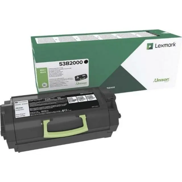 Lexmark MS817/MS818 Γνήσιο Toner Laser Εκτυπωτή Μαύρο Return Program 2000 Σελίδων 53B2000