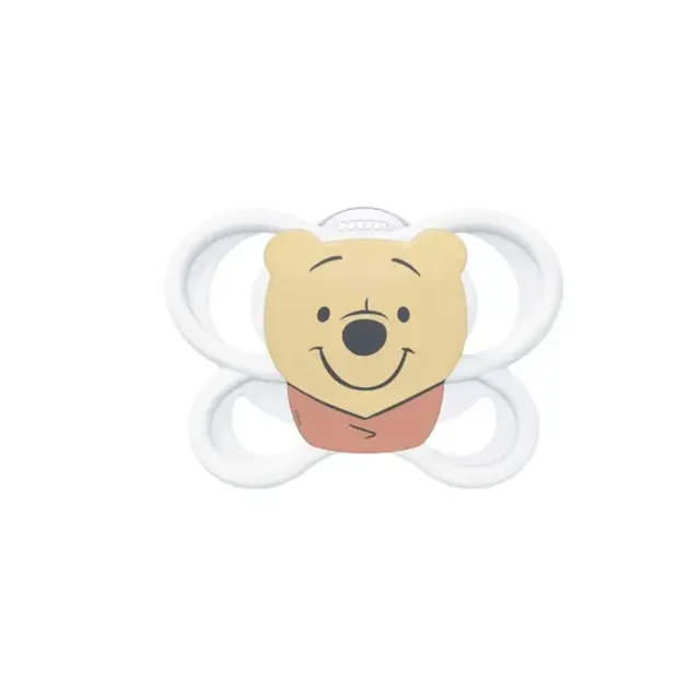 NUK Perfect Match Air Disney Winnie the Pooh Πιπίλα Σιλικόνης 0-6 μηνών, Λευκή, 1τμχ