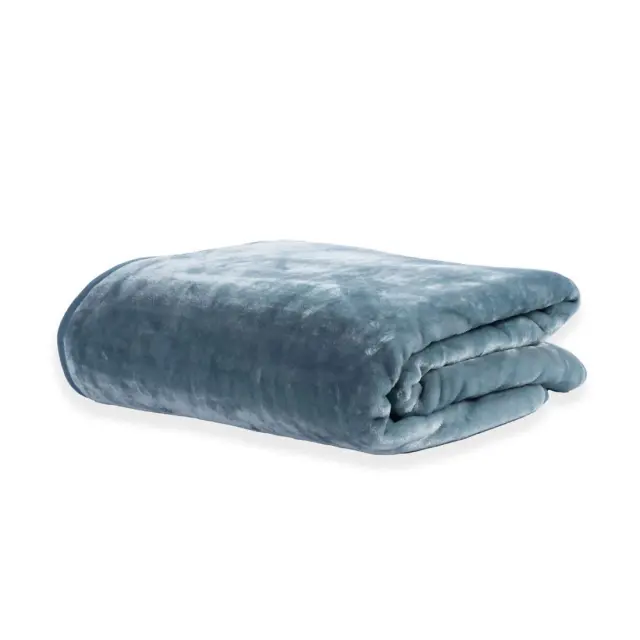 Κουβέρτα Υπέρδιπλη 240x220 Nef-Nef Homeware Polyester Loft SMOKE BLUE