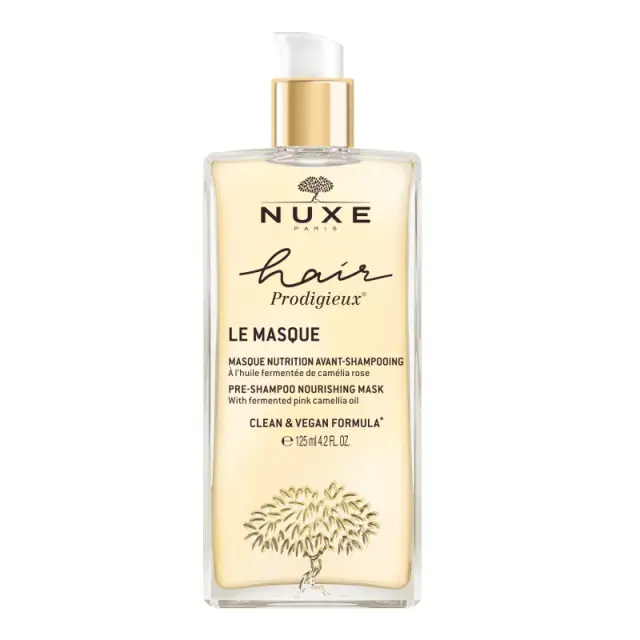 Nuxe Hair Prodigieux Pre-Shampoo Nourishing Mask Μάσκα Θρέψης Πριν το Σαμπουάν με Εκχύλισμα Ελαίου Ροζ Καμέλιας, 125ml