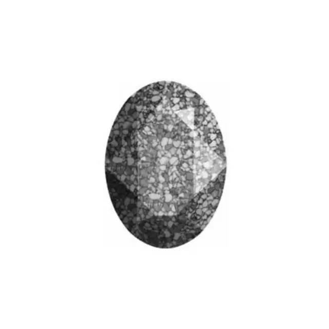 Swarovski 4120 Oval Marbled Black 14x10mm - 2τεμ