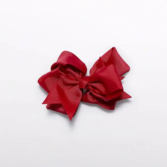 Mini 2 έως 10 ετών Τσιμπιδάκι διπλός φιόγκος κόκκινο - One Size