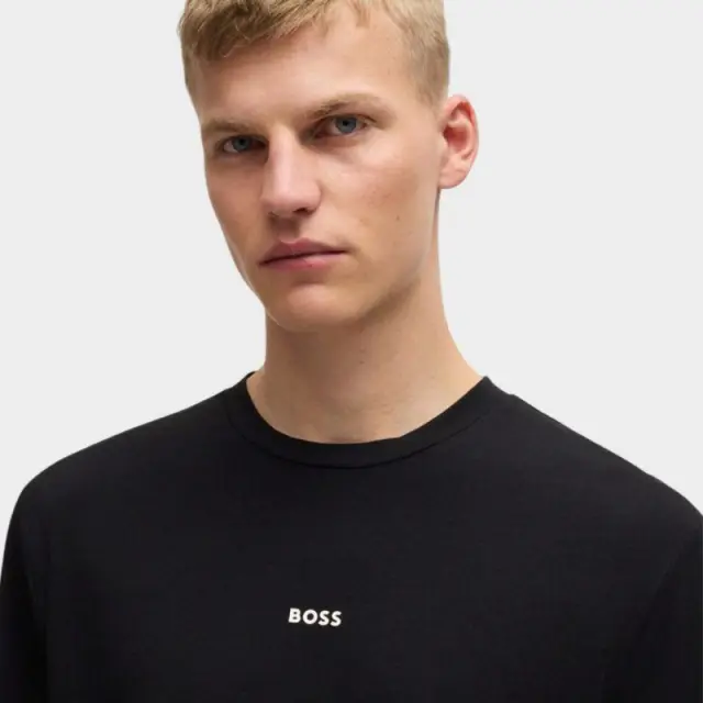 Hugo Boss - Ανδρικό T-shirt Tchup Relaxed Fit 50473278-001 Μαύρο - XL 2