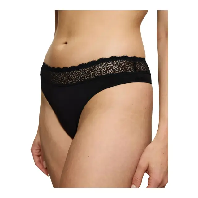 Triumph Γυναικείο String Feel of Modal, Χρώμα Μαύρο 3